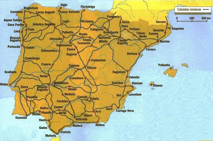mapa de les vies romanes a Hispānia en http://perseuslenguasclasicas.blogspot.com.es/2012/09/las-vias-romanas-en-espana.html#!/2012/09/las-vias-romanas-en-espana.html mapa
